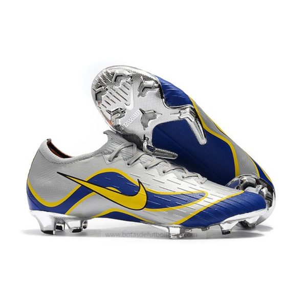 Nike Mercurial Vapor XII Elite FG Plata Azul Amarillo